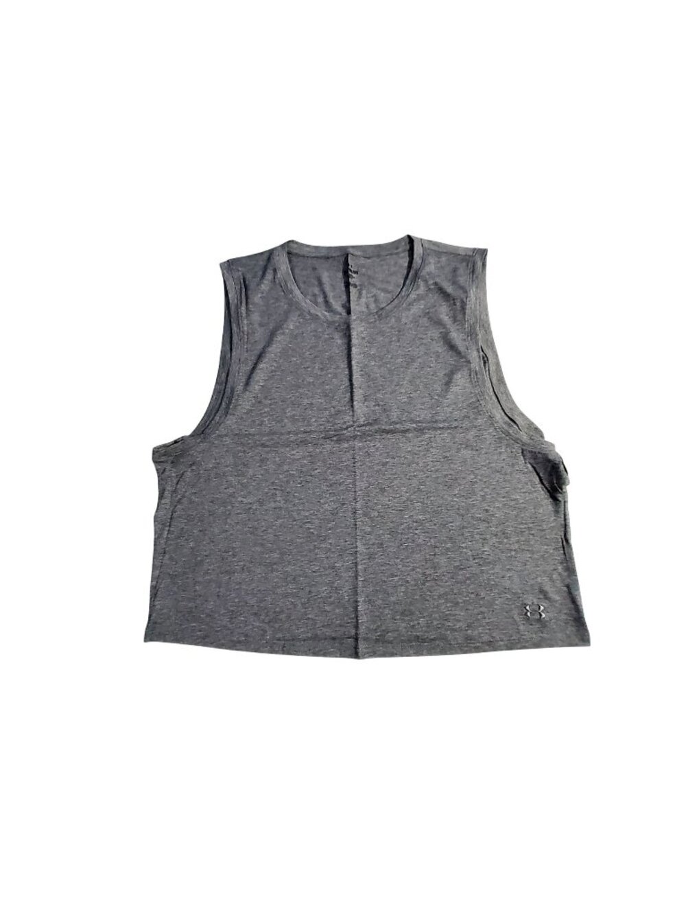 Under Armour Womens Heather Gray Sleeveless Training Tank Top XL Polyester Blend